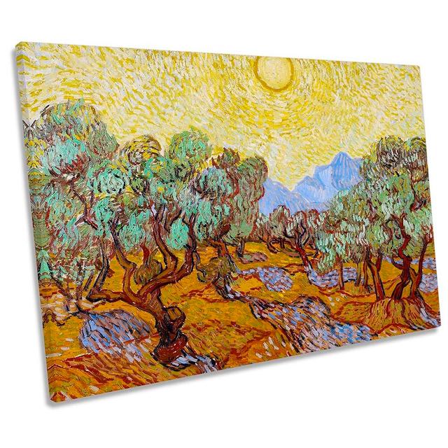 Vincent Van Gogh Olive Trees by Vincent Van Gogh - Wrapped Canvas Print Rosalind Wheeler Size: 40.6cm H x 61cm W x 2cm D on Productcaster.