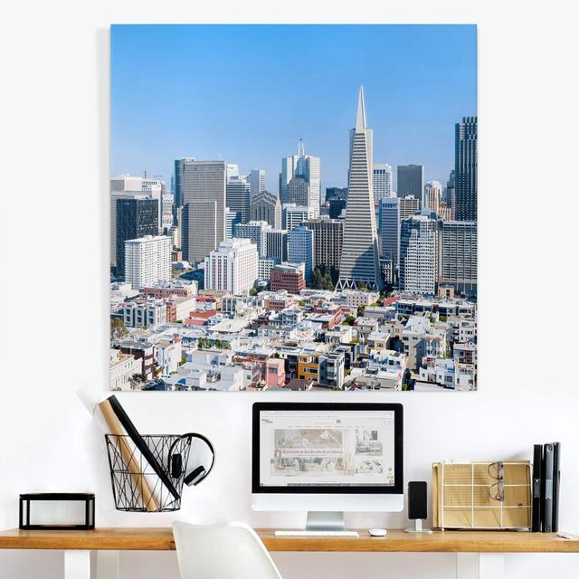 Leinwandbild San Francisco Skyline Ebern Designs Format: 260g/m² Canvas, Größe: 70 cm H x 70 cm B on Productcaster.