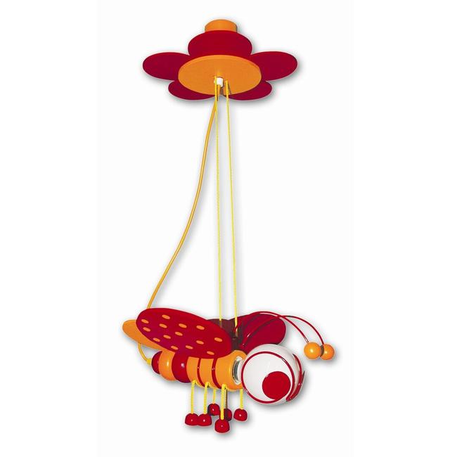 Edgington 1 Light Novelty Pendant Zoomie Kids Colour: Orange and red on Productcaster.