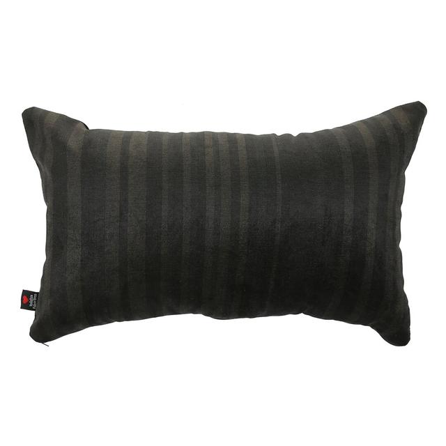 Alonzo Striped Rectangular Throw Cushion Ebern Designs Colour: Brown on Productcaster.