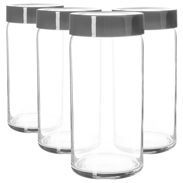 Novo Glass Jar - Set of 4 (Set of 4) LAV on Productcaster.