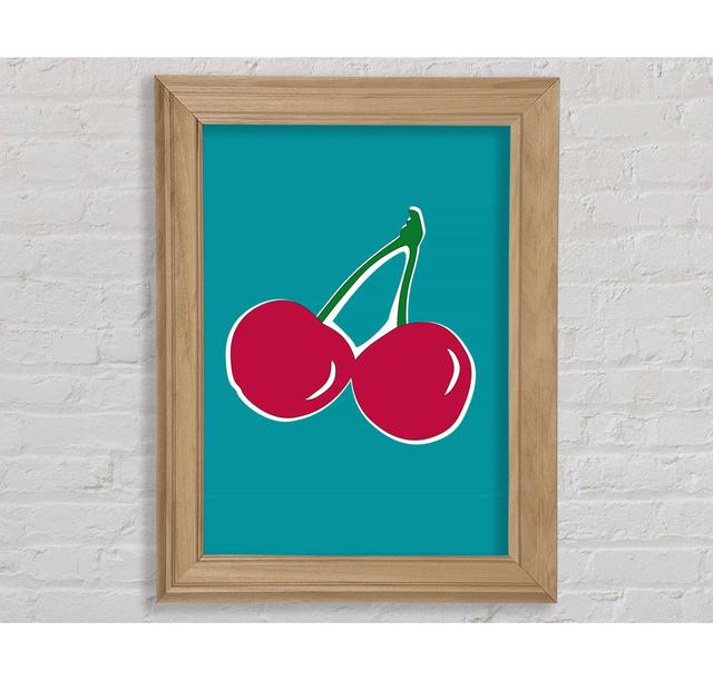 Cherries - Single Picture Frame Art Prints Bright Star Size: 42cm H x 29.7cm W x 8cm D on Productcaster.