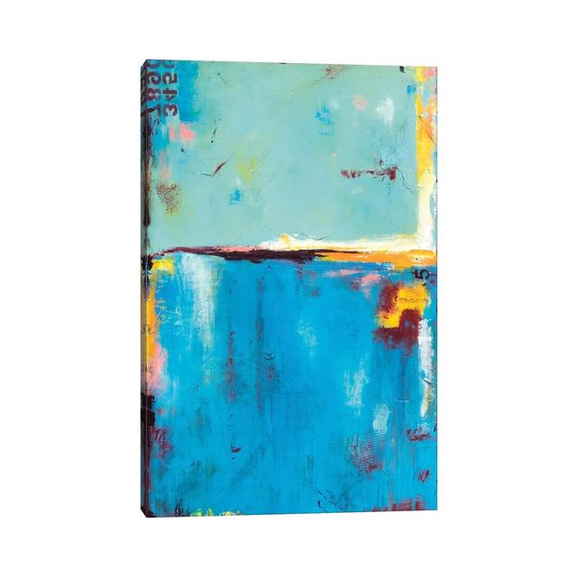 Matchbox Blue 55 by Erin Ashley - Wrapped Canvas Painting Metro Lane Size: 30.48cm H x 20.32cm W x 1.91cm D on Productcaster.