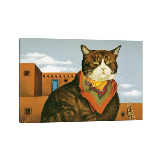 Santa Fe Sam by Lowell Herrero - Wrapped Canvas Painting ClassicLiving Size: 20.32cm H x 30.48cm W x 1.91cm D on Productcaster.