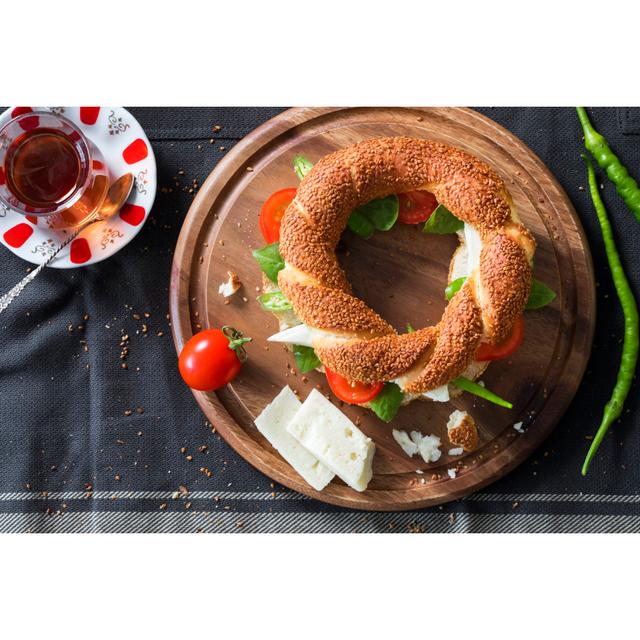 Turkish Bagel - Wrapped Canvas Print 17 Stories Size: 30cm H x 46cm W x 3.8cm D on Productcaster.