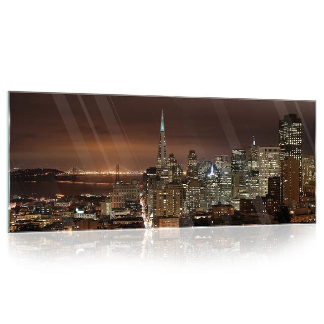 San Francisco Photographic Art Print on Glass 17 Stories Size: 60.5cm H x 136cm W on Productcaster.