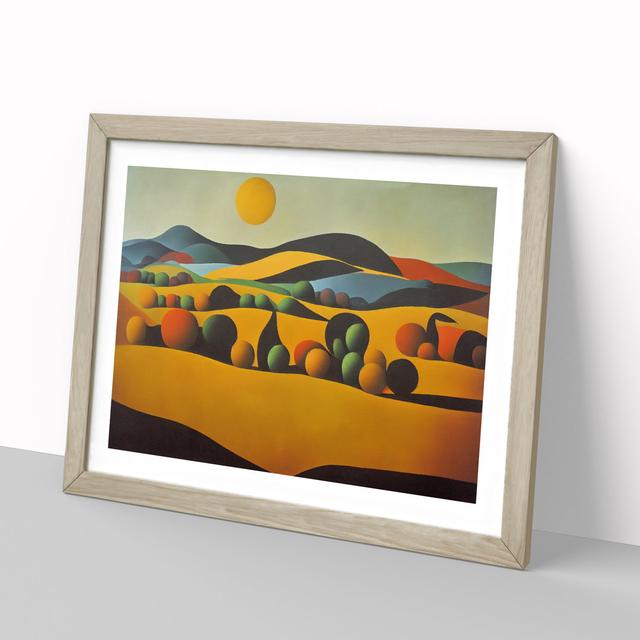 Spectacular Spring Meadow - Picture Frame Graphic Art Alpen Home Size: 46cm H x 64cm W x 2cm D, Frame Colour: Oak on Productcaster.