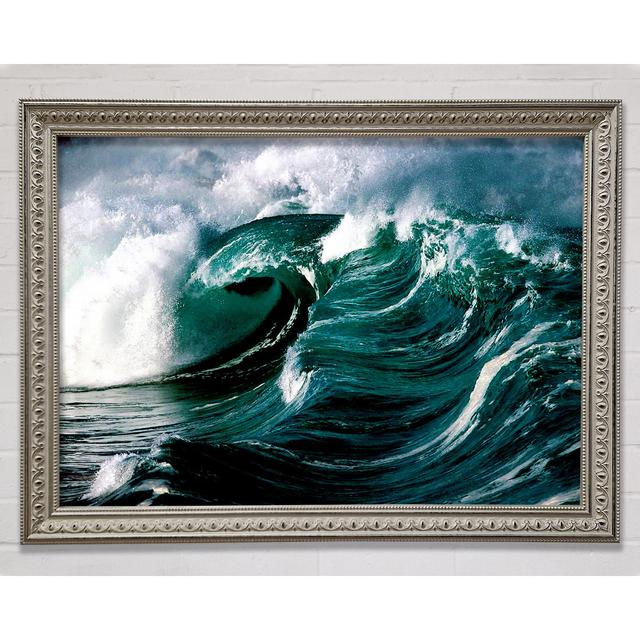 The Green Crashing Waves - Single Picture Frame Print Bright Star Size: 21cm H x 29.7cm W on Productcaster.