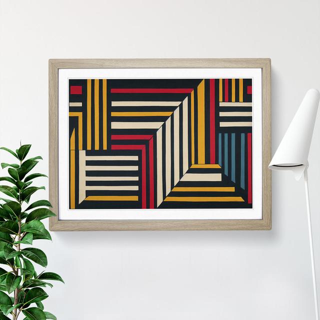 Awesome Modern Abstract Art - Picture Frame Graphic Art Metro Lane Frame Colour: Oak, Size: 25cm H x 34cm W x 2cm D on Productcaster.