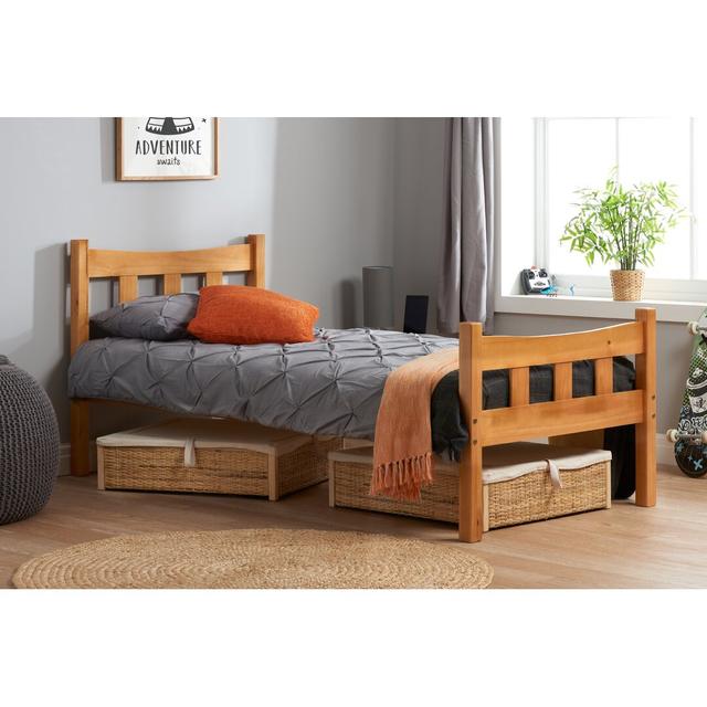 Devina Bed Frame Union Rustic Size: Single (3') on Productcaster.