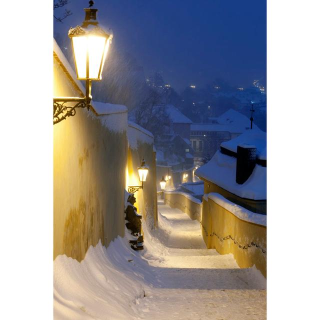 Prague In Winter by Courtyardpix - Wrapped Canvas Print 17 Stories Size: 30cm H x 20cm W on Productcaster.