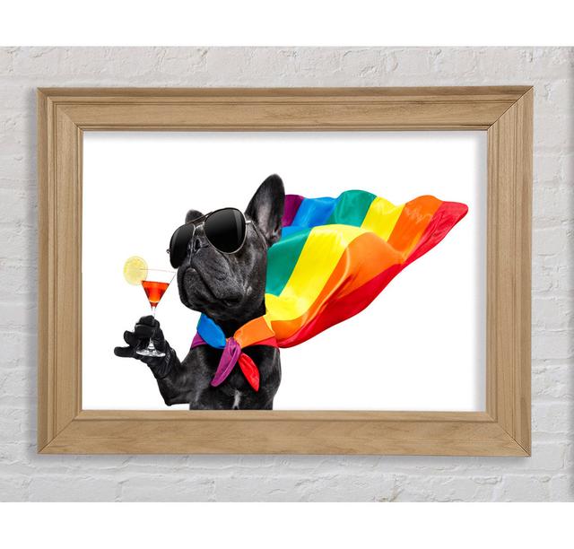 French Bulldog Pride - Single Picture Frame Art Prints Bright Star Size: 84.1cm H x 142.2cm W x 8cm D on Productcaster.