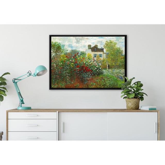 Gerahmtes Leinwandbild Der Garten des Künstlers in Argenteuil von Claude Monet Rosalind Wheeler Maße: 75 cm H x 105 cm B x 2,5 cm T on Productcaster.