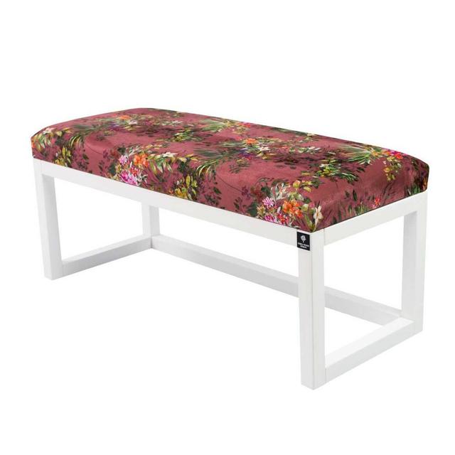 Upholstered Bench M-Deko Upholstery: Paradis01, Size: 45cm H x 95cm W x 30cm D on Productcaster.