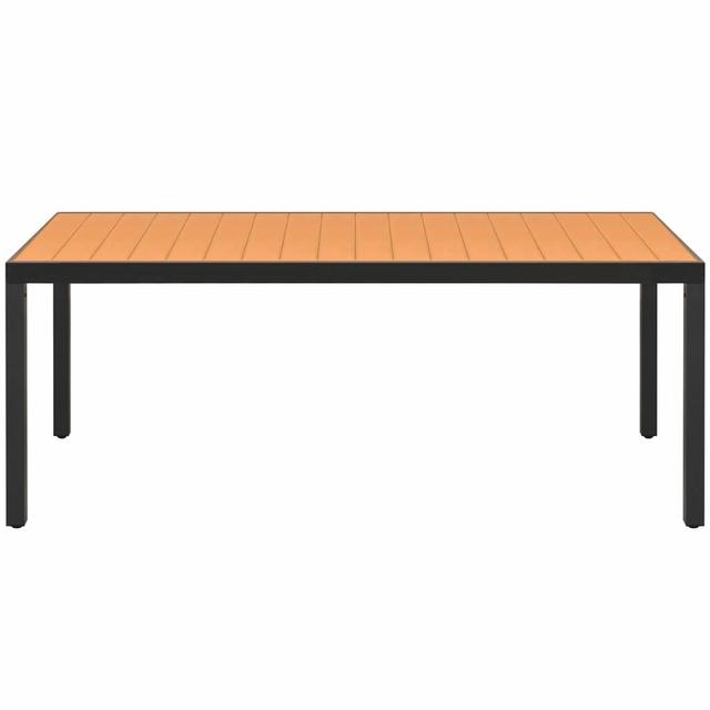 Sternberg Aluminium Dining Table Dakota Fields Size: 74cm H x 185cm L x 90cm W on Productcaster.