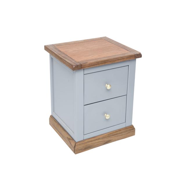 Eastchester 2 Drawer Bedside Table Three Posts Colour: Brown/Purple/Brown on Productcaster.