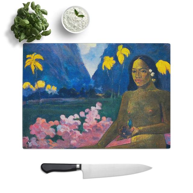 Seated Woman Vol.3 by Paul Gauguin Chopping Board East Urban Home Size: 0.4cm H x 20cm W x 28.5cm L on Productcaster.