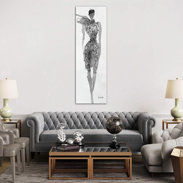 Fashion Sketchbook VIII by Anne Tavoletti - Wrapped Canvas Panoramic Print Brayden Studio Size: 91.44cm H x 30.48cm W x 1.91cm D on Productcaster.