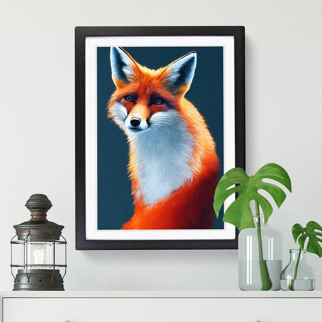 FRM-V0523-1038X Fox Portrait Vol.4 - Picture Frame Graphic Art Alpen Home Format: Black Framed, Size: 34cm H x 25cm W x 2cm D on Productcaster.