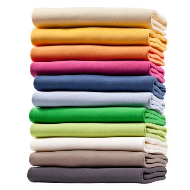 Uni-Colours 100% Cotton Sateen Fitted Sheet Fleuresse Size: 160 x 200cm, Colour: Olive on Productcaster.