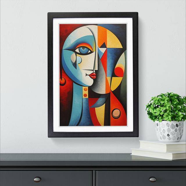 Pablo Picasso Art Deco No.3 - Single Picture Frame Print on Wood Metro Lane Size: 46cm H x 34cm W x 2cm D, Frame Colour: Black on Productcaster.