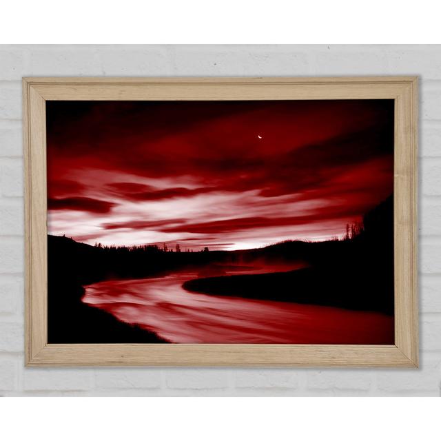 Red River Storms - Single Picture Frame Art Prints Ebern Designs Size: 42cm H x 59.7cm W x 1.5cm D on Productcaster.