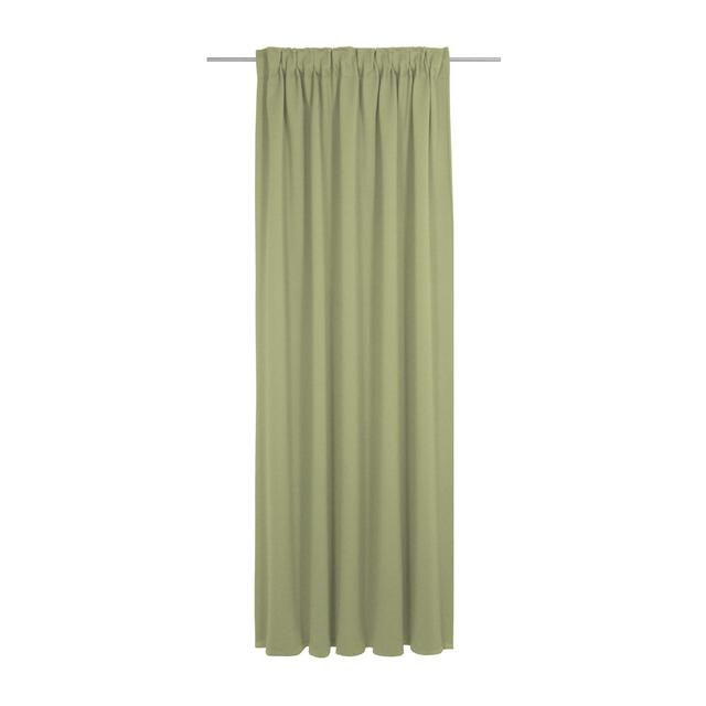 Sunday 82% Polyester And 18% Cotton Semi Sheer Pinch Pleat Curtain Panel Wirth Panel Size: 142cm Width x 405cm Drop, Curtain Colour: Olive on Productcaster.