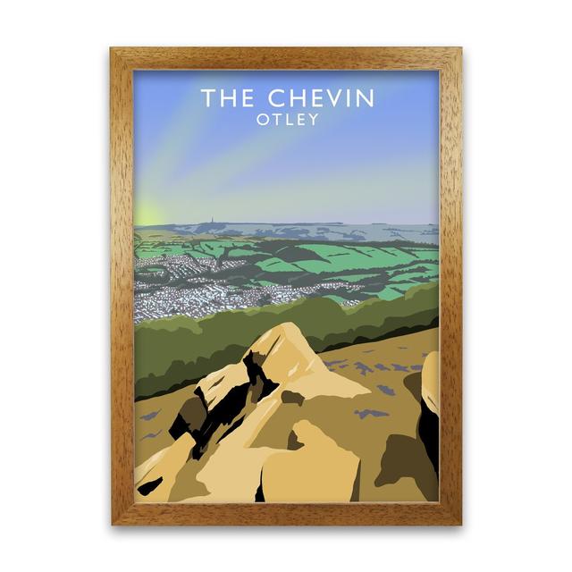 The Chevin Otley by Richard O'Neill - Picture Frame Graphic Art Print on Paper 17 Stories Size: 84.1 cm H x 59.4 cm W x 3 cm D, Frame Options: Brown on Productcaster.