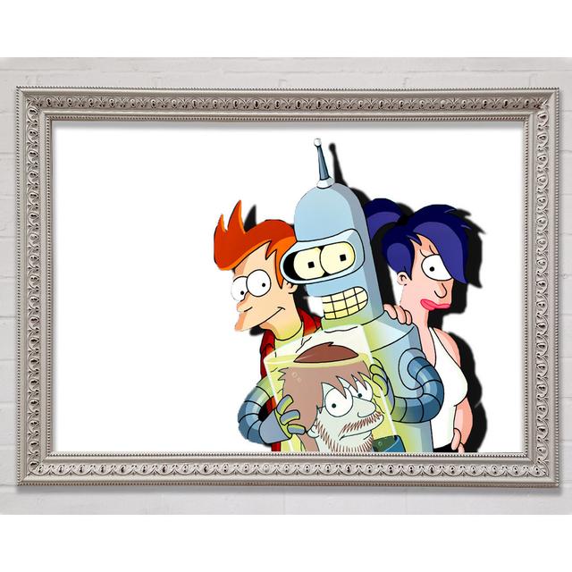 Futurama Cast - Single Picture Frame Art Prints Rosalind Wheeler Size: 59.7cm H x 84.1cm W x 3cm D on Productcaster.