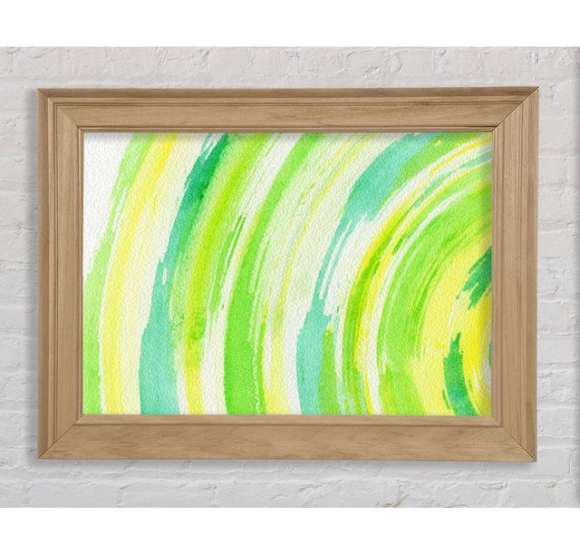 Green Sun - Single Picture Frame Art Prints Bright Star Size: 59.7cm H x 84.1cm W x 8cm D on Productcaster.