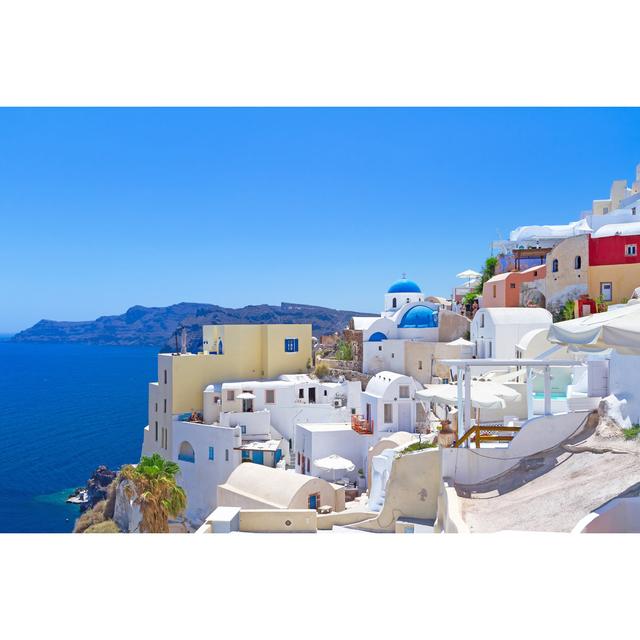 Oia Town on Santorini by Patryk_Kosmider - Wrapped Canvas Photograph 17 Stories Size: 30cm H x 46cm W on Productcaster.