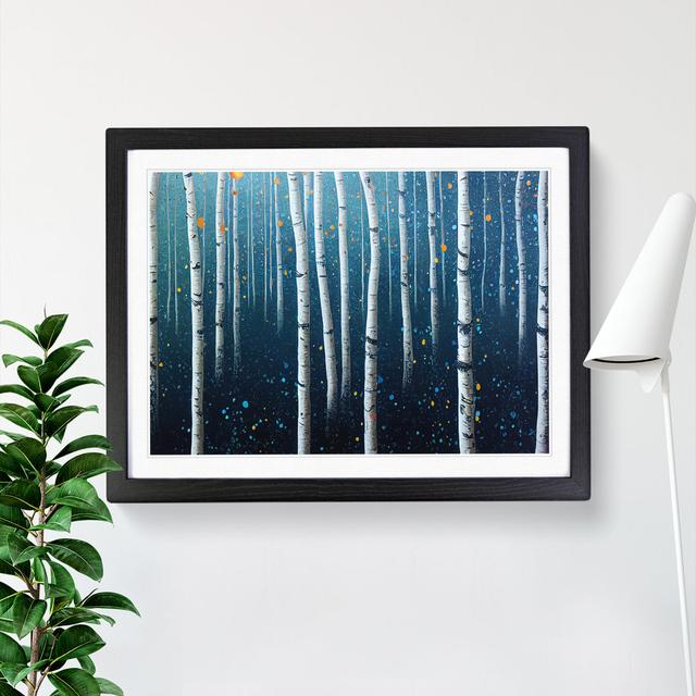 Forest Splatter Vol.2 Abstract - Picture Frame Painting Alpen Home Frame Colour: Black Framed, Size: 34cm H x 46cm W x 2cm D on Productcaster.