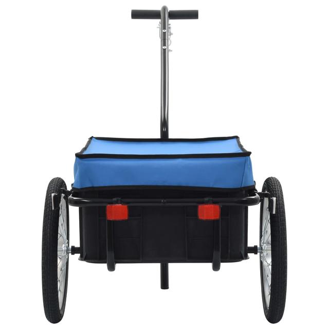 Bike Trailer/Hand Wagon 155x60x83 cm Steel Freeport Park Colour: Blue on Productcaster.