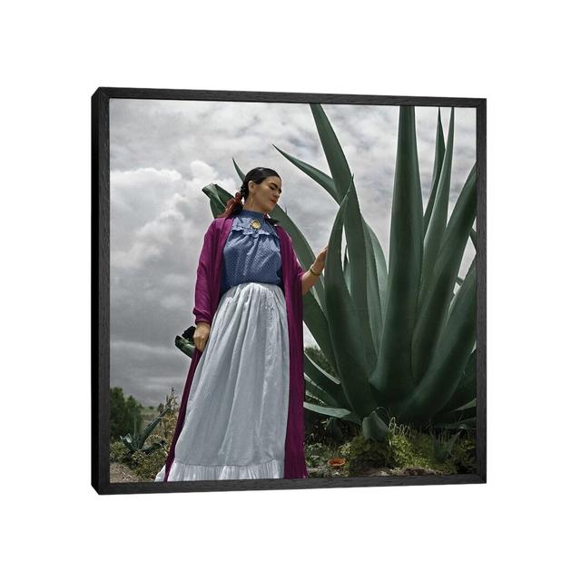 Frida Kahlo (1907-1954) by Toni Frissell - Print on Canvas 17 Stories Size: 45.72cm H x 45.72cm W x 3.81cm D, Format: Black Framed on Productcaster.