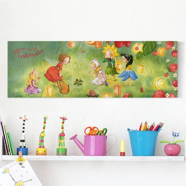 Strawberry Fairy Lantern by Kein Künstler Painting Bilderwelten Size: 30cm H x 90cm W on Productcaster.