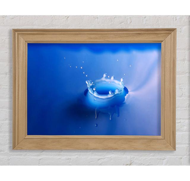 Splash Milk Blue - Single Picture Frame Art Prints Bright Star Size: 29.7cm H x 42cm W x 8cm D on Productcaster.