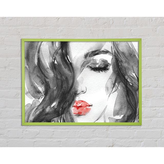 Watercolour Red Lips - Print Ophelia & Co. Size: 29.7cm H x 42cm W x 2cm D on Productcaster.