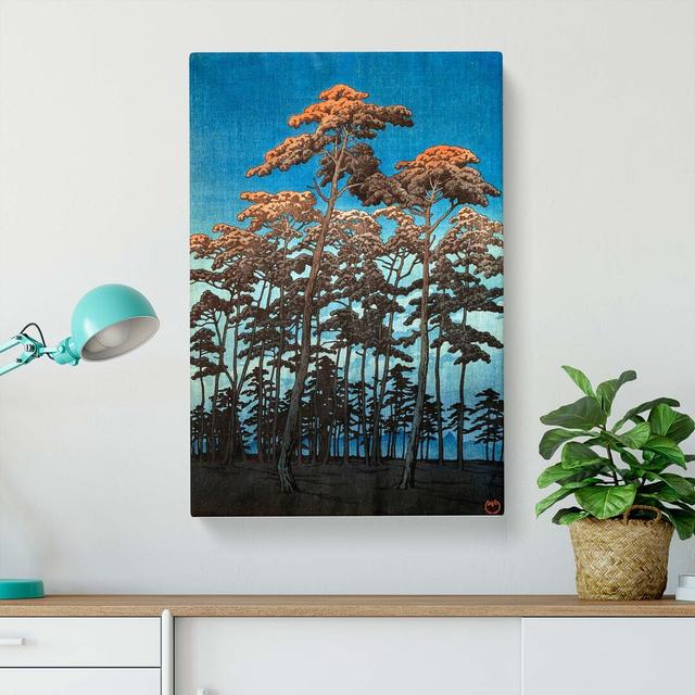 Autumn Woodland by Hasui Kawase - Wrapped Canvas Painting East Urban Home Size: 76cm H x 50cm W x 3cm D on Productcaster.