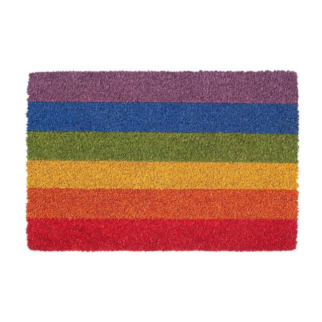 Nicola Spring - Coir Door Mat - Rainbow Nicola Spring Mat Size: 40cm W x 60cm L on Productcaster.