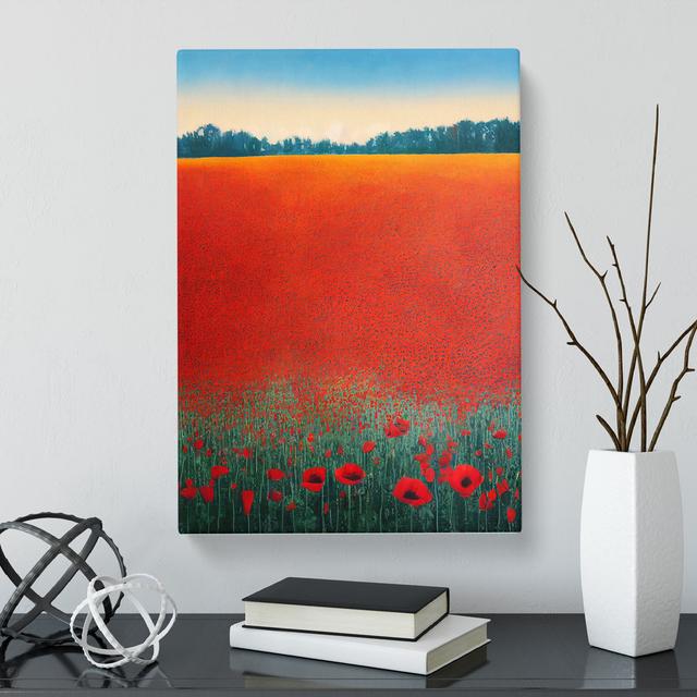 Nuzzo Poppy Flower Field Vol.3 - Wrapped Canvas Print Marlow Home Co. Size: 60cm H x 40cm W x 3cm D on Productcaster.