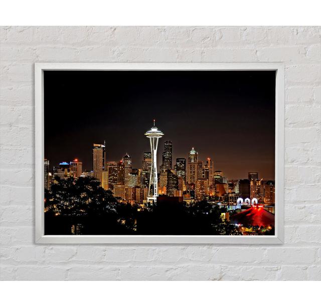 Spektakuläres Seattle - Einzelner Bilderrahmen Kunstdrucke auf Leinwand Bright Star Größe: 84,1 cm H x 118,9 cm B x 3,3 cm T on Productcaster.