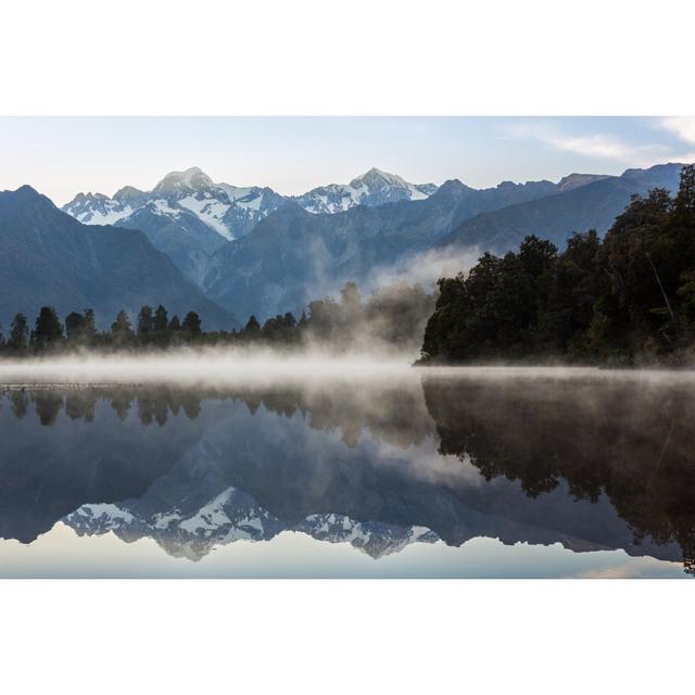 Lake Matheson Nature Panorama by Onfokus - Print Alpen Home Size: 51cm H x 76cm W on Productcaster.