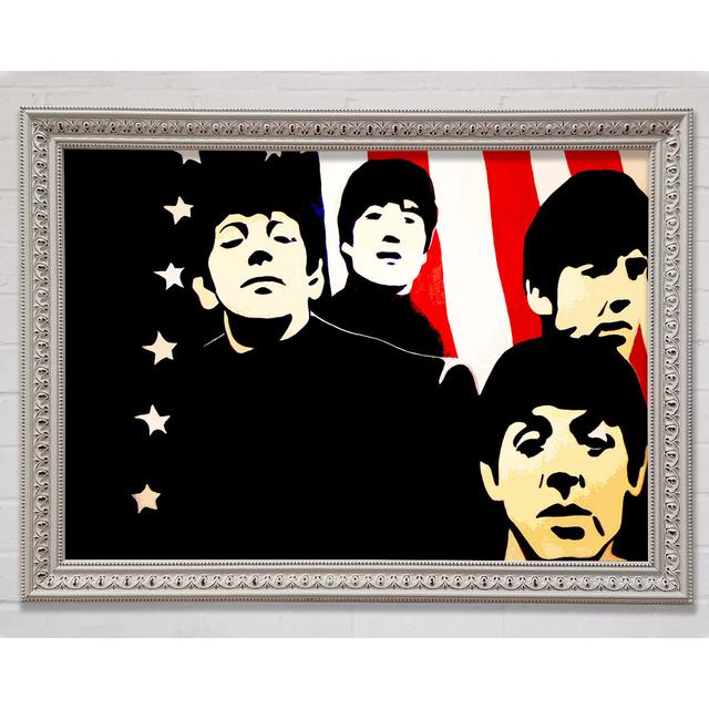 The Beatles Amerikanische Flagge - Druck Bright Star Größe: 100cm H x 141,4cm B x 3cm T on Productcaster.