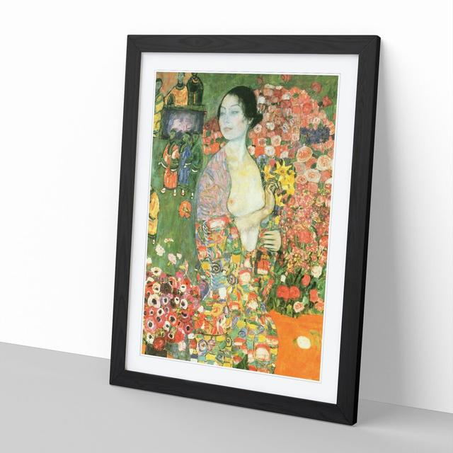 The Dancer by Gustav Klimt - Picture Frame Painting on MDF East Urban Home Frame Option: Black, Size: 65cm H x 48cm W x 2cm D on Productcaster.