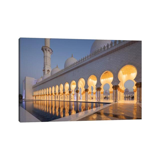 UAE, Abu Dhabi. Sheikh Zayed Bin Sultan Mosque II by Walter Bibikow - Photograph Print on Canvas Ebern Designs Format: Wrapped Canvas, Size: 45.72cm H on Productcaster.