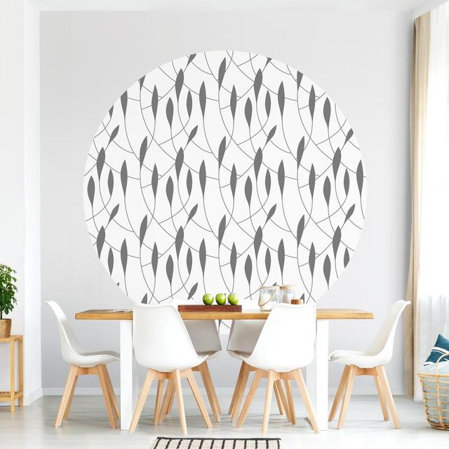 Mahan Matte Peel & Stick Mural Rosalind Wheeler Colour: Grey, Size: 150cm L x 150cm W on Productcaster.