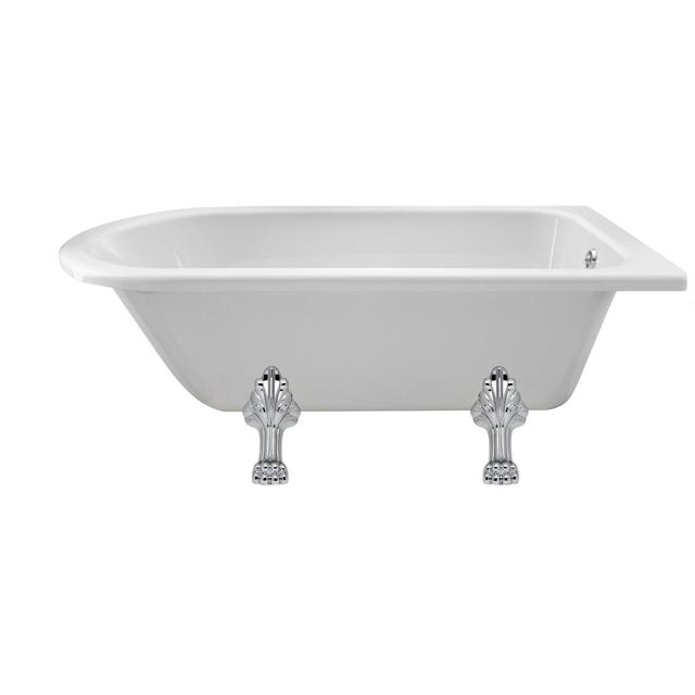 Winterburn 1500 mm x 750 mm Freestanding Roll Top Bathtub Hudson Reed Size: 65cm H x 75cm W x 150cm L on Productcaster.