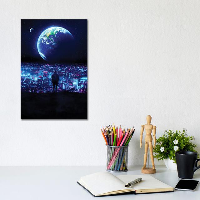 Alone 2077 by Gab Fernando - Wrapped Canvas Print Metro Lane Size: 30.48cm H x 20.32cm W on Productcaster.