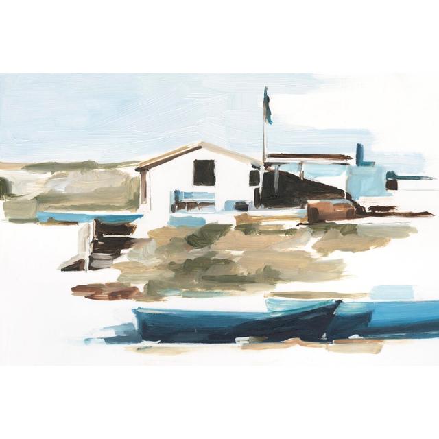 Beach Outpost I - Wrapped Canvas Painting Highland Dunes Size: 76cm H x 50cm W on Productcaster.