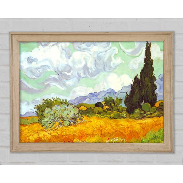 Van Gogh Cornfield With Cyprusses - Single Picture Frame Art Prints Bright Star Size: 29.7cm H x 42cm W x 1.5cm D on Productcaster.